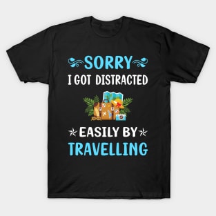 Distracted Travelling Travel Traveling Vacation Holiday T-Shirt